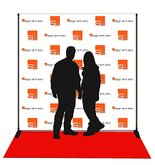 8' x 8' Fabric Step and Repeat Banner with Stand - Limitless Prints & Graphics